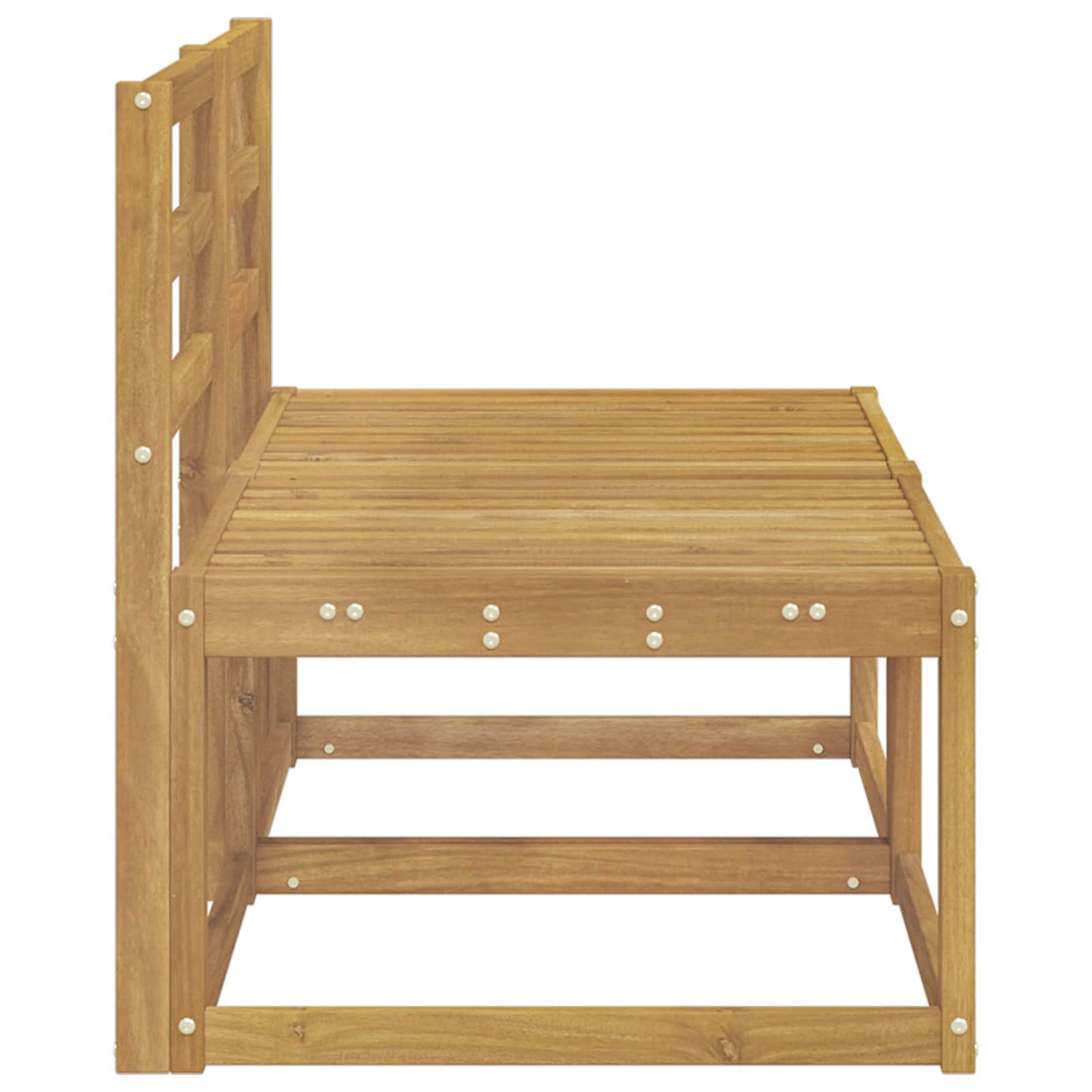 2 Stück Outdoor Mittelsofa Massivholz Akazie