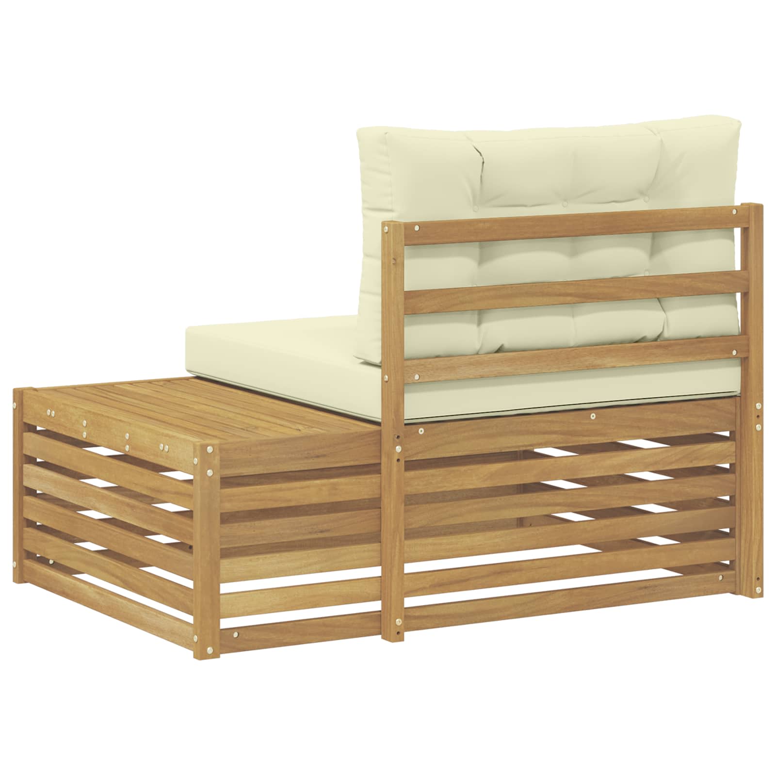 Outdoor Weiß 115 X 83 X 73 Cm Massivholz Akazie