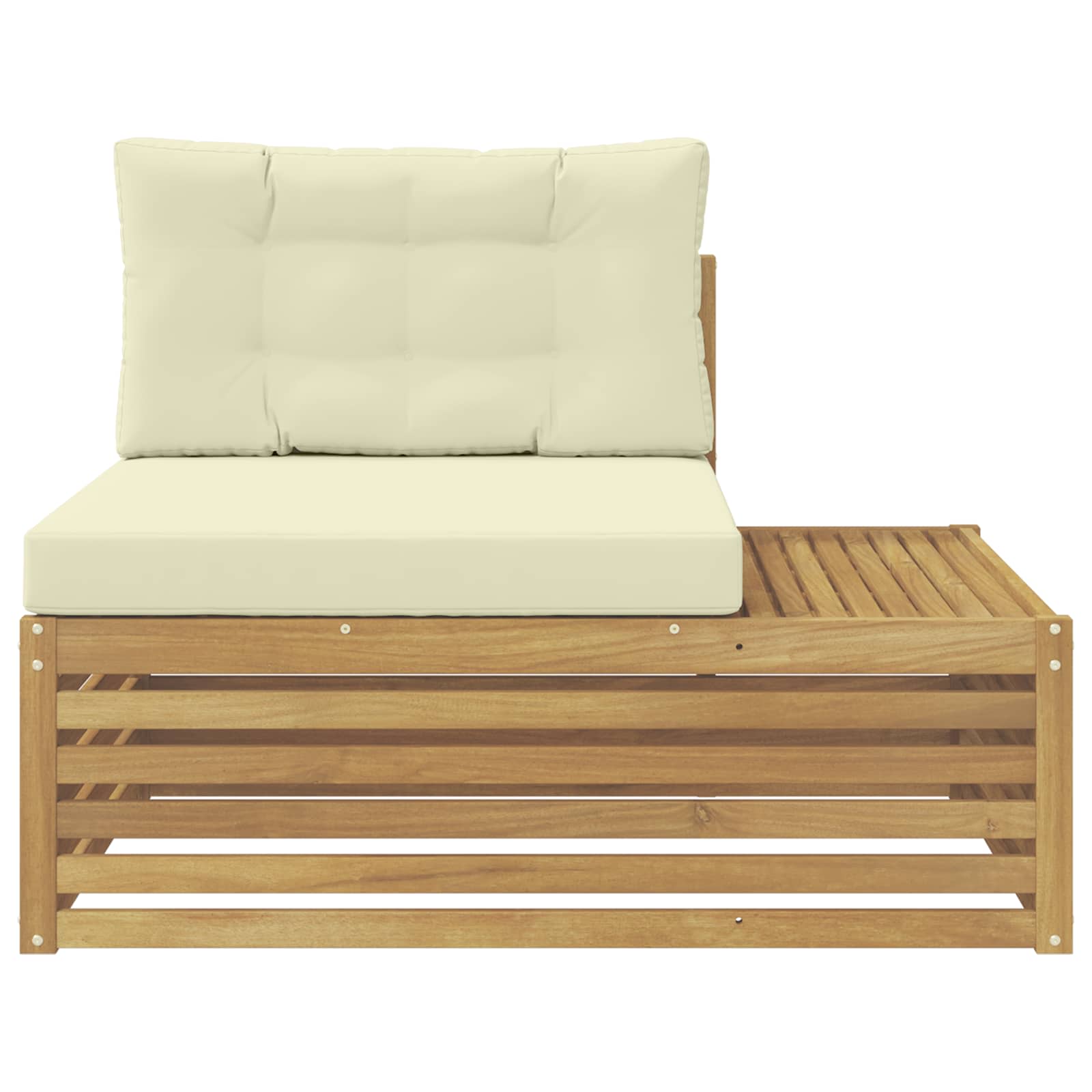 Outdoor Weiß 115 X 83 X 73 Cm Massivholz Akazie