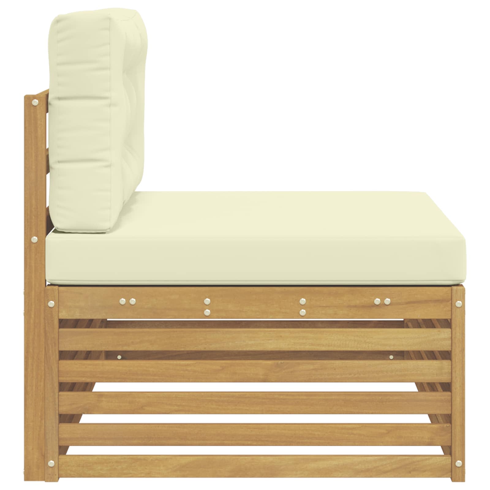 Outdoor Weiß 115 X 83 X 73 Cm Massivholz Akazie