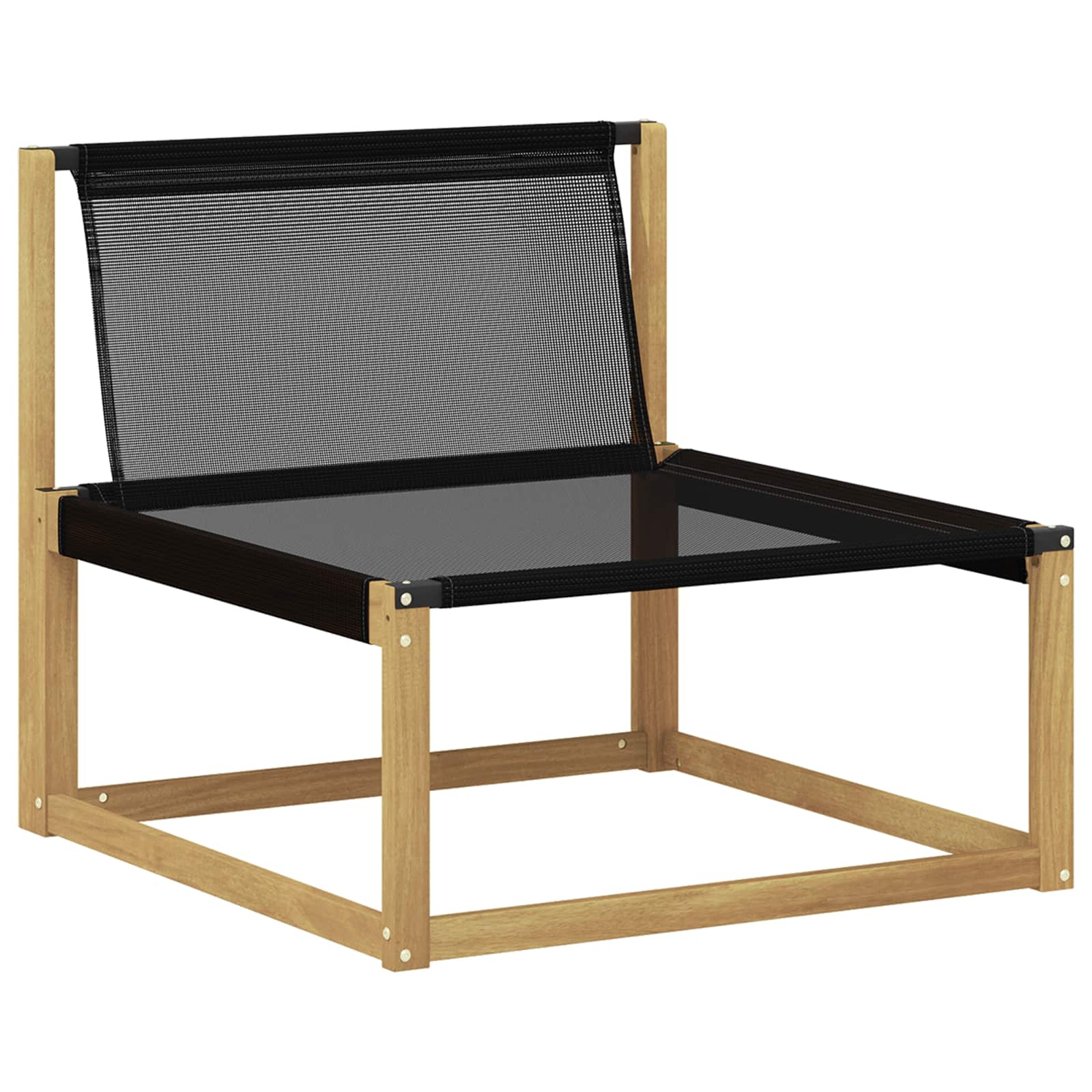 Outdoor Mittelsofa Mit Kissen Weiß 79 X 83 X 73 Cm Stahl