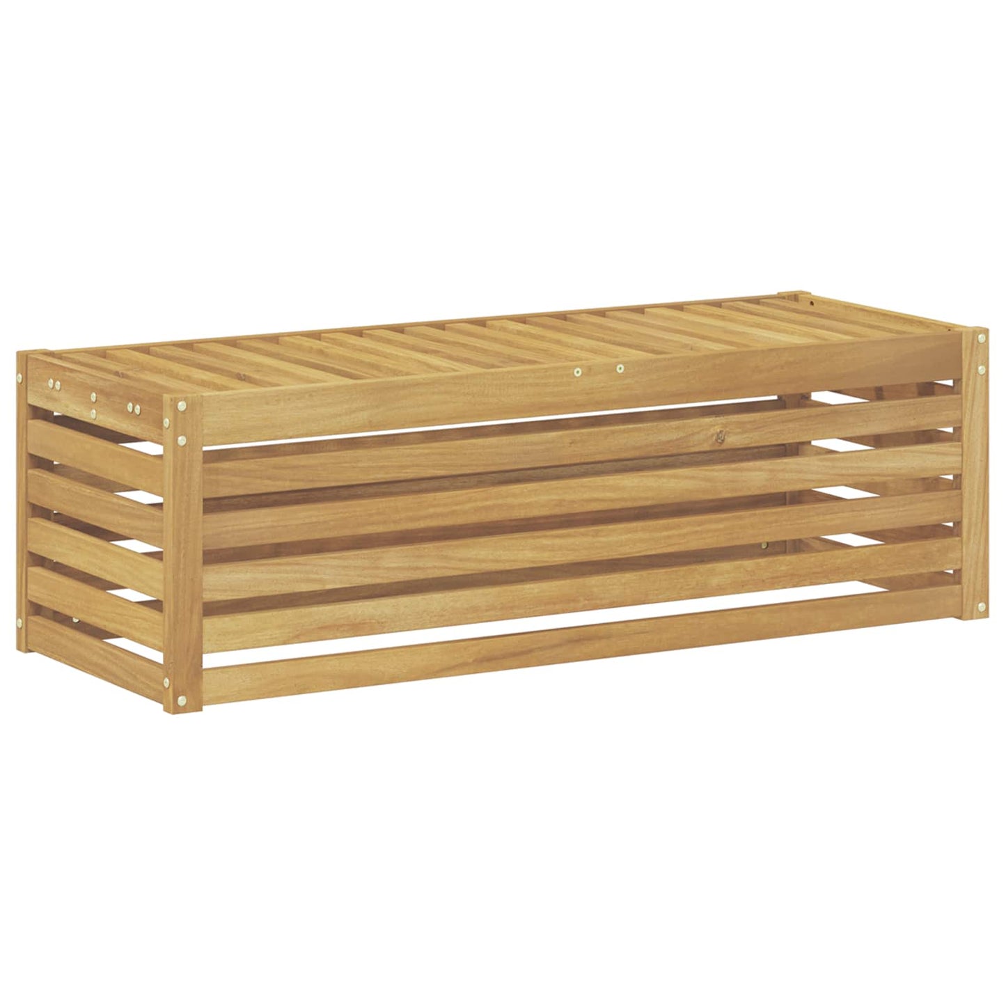 Outdoor Hocker Bank 115 X 43 X 37 Cm Massivholz Akazie