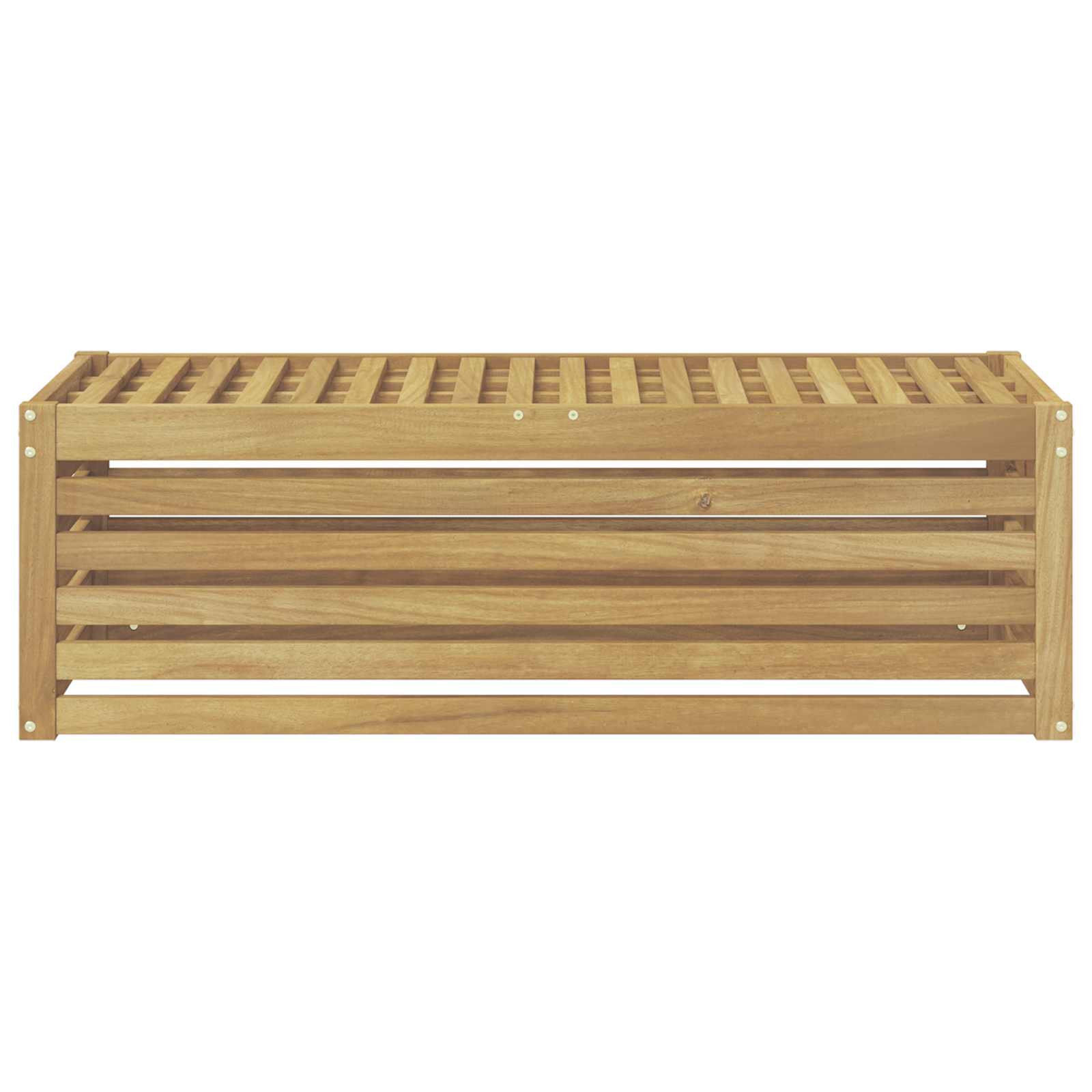 Outdoor Hocker Bank 115 X 43 X 37 Cm Massivholz Akazie