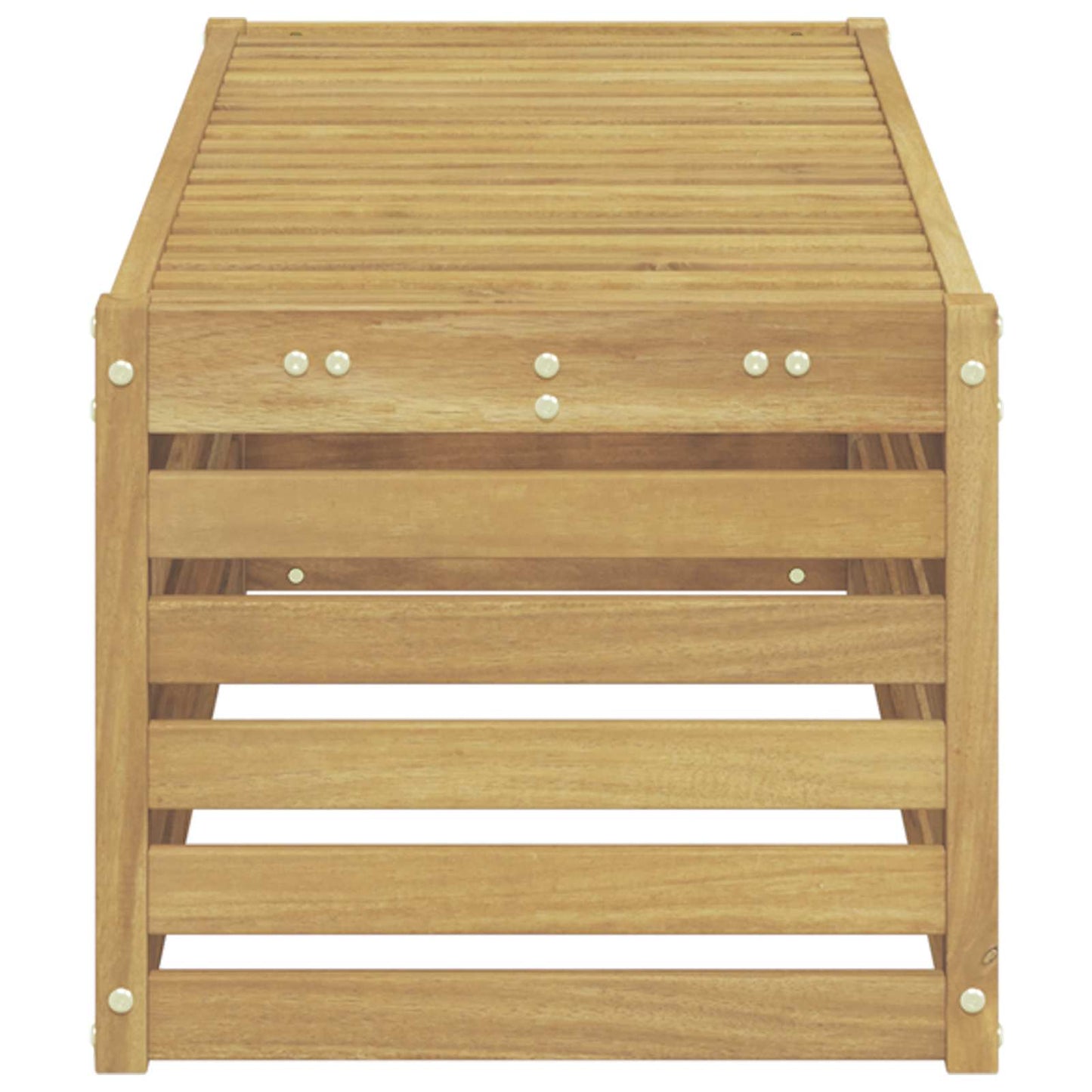 Outdoor Hocker Bank 115 X 43 X 37 Cm Massivholz Akazie