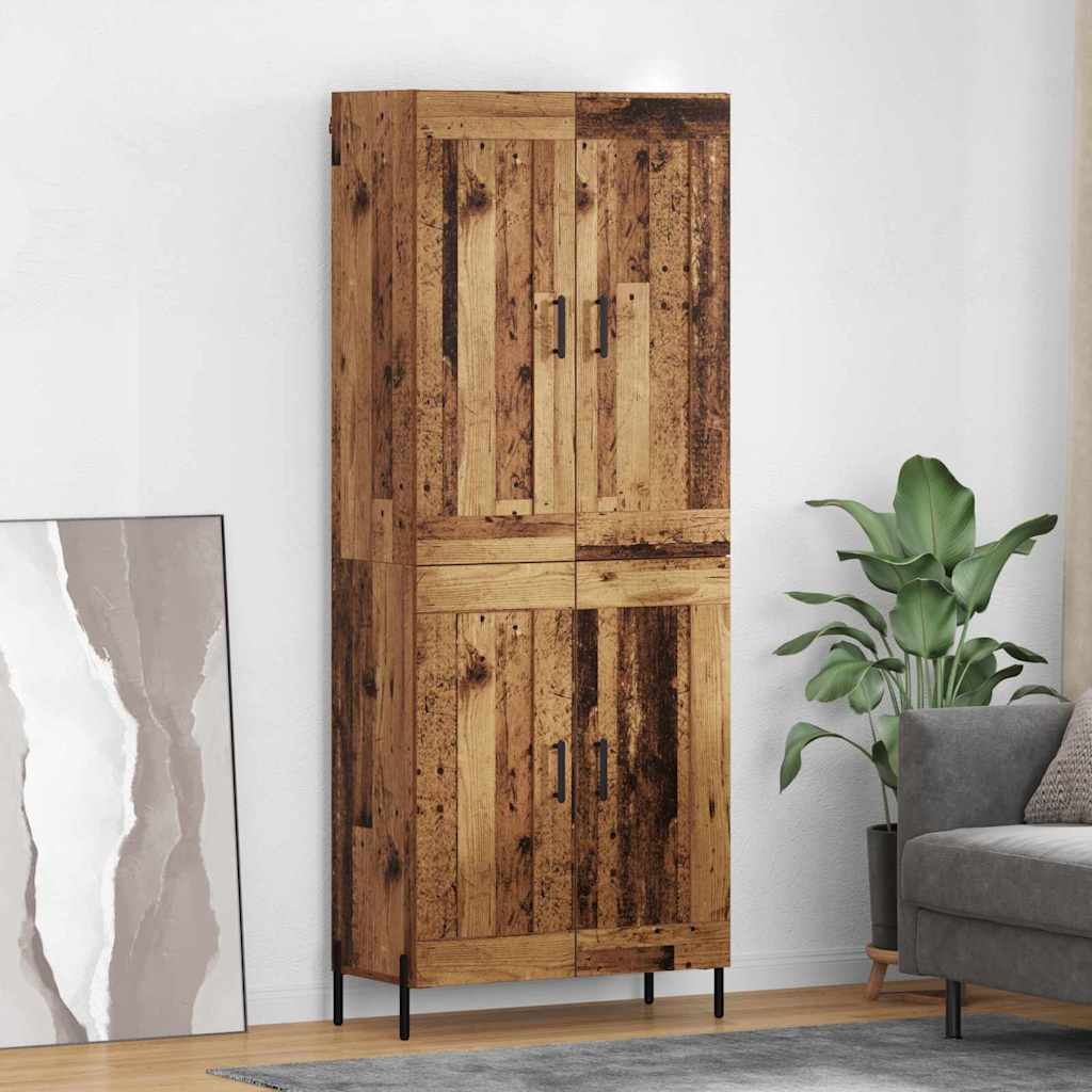 Highboard 69,5X34X180 Cm Holzwerkstoff