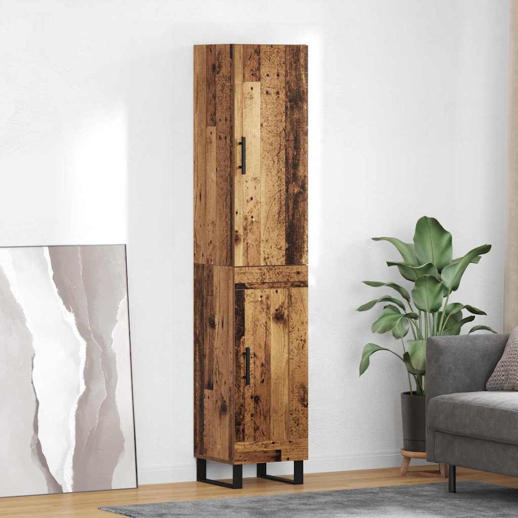 Highboard 34,5X34X180 Cm Holzwerkstoff