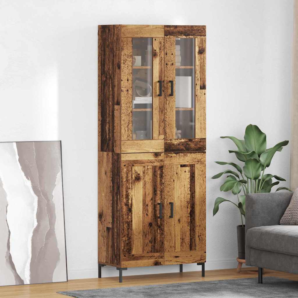 Highboard 69,5X34X180 Cm Holzwerkstoff