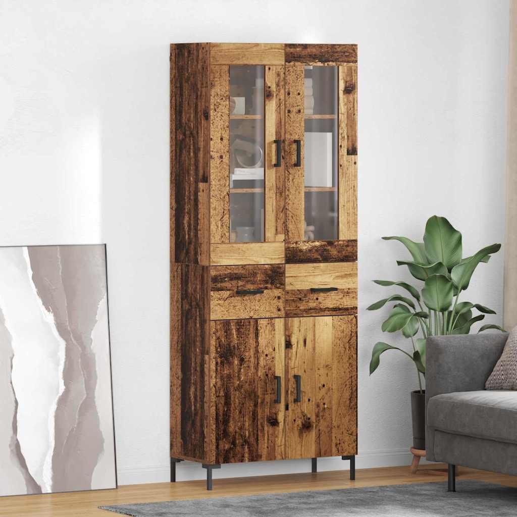 Highboard 69,5X34X180 Cm Holzwerkstoff