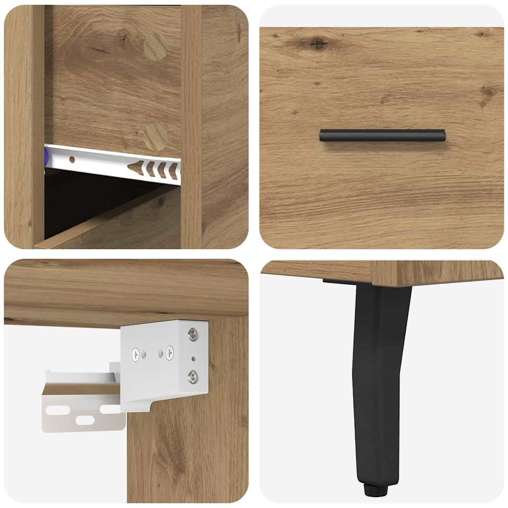 Highboard 2 Pcs 69,5 X 34 X 180 Cm Holzwerkstoff