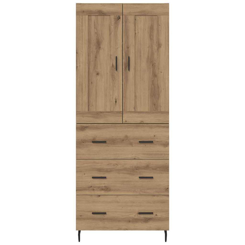 Highboard 2 Pcs 69,5 X 34 X 180 Cm Holzwerkstoff