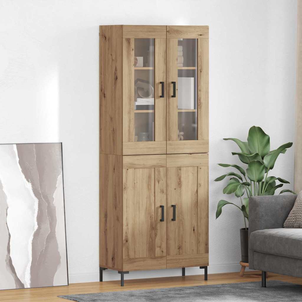 Highboard 69,5X34X180 Cm Holzwerkstoff