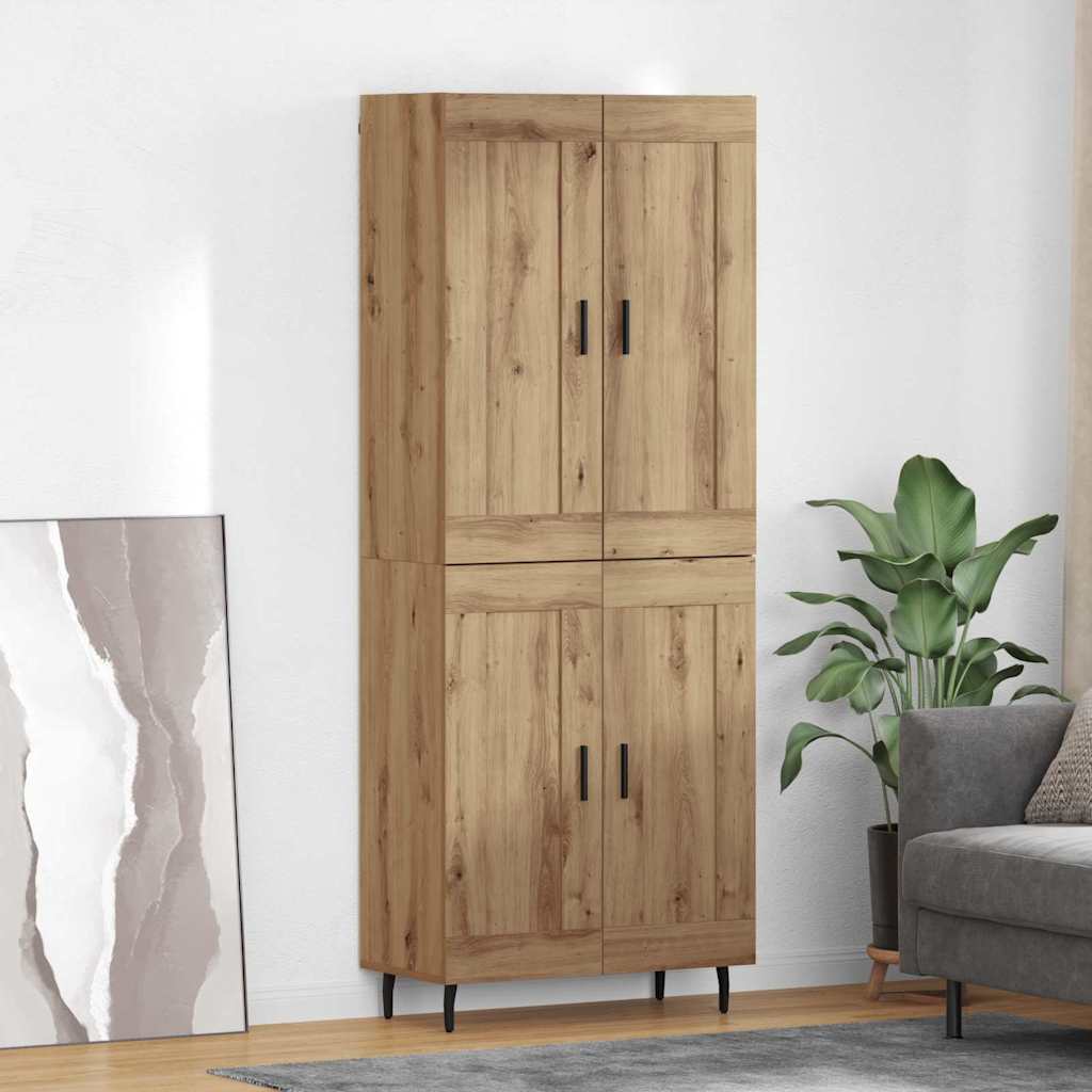 Highboard 2 Pcs 69,5 X 34 X 180 Cm Holzwerkstoff