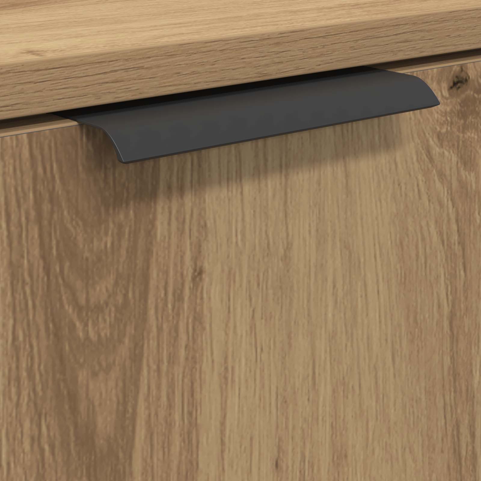 Badezimmermöbel-Set Mit Regal 4 Pcs Artisan-Eiche Holzwerkstoff