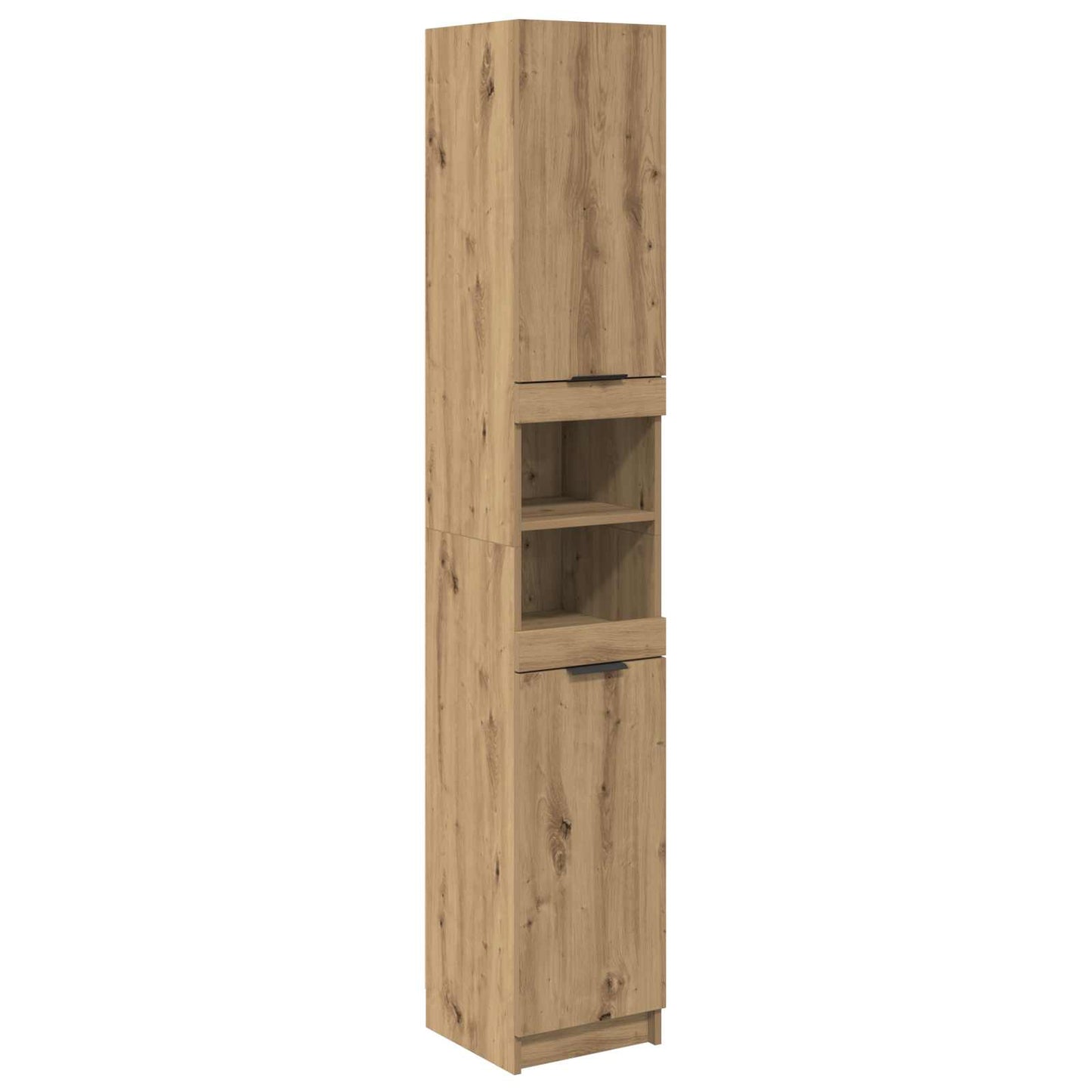Badezimmermöbel-Set Mit Regal 4 Pcs Artisan-Eiche Holzwerkstoff