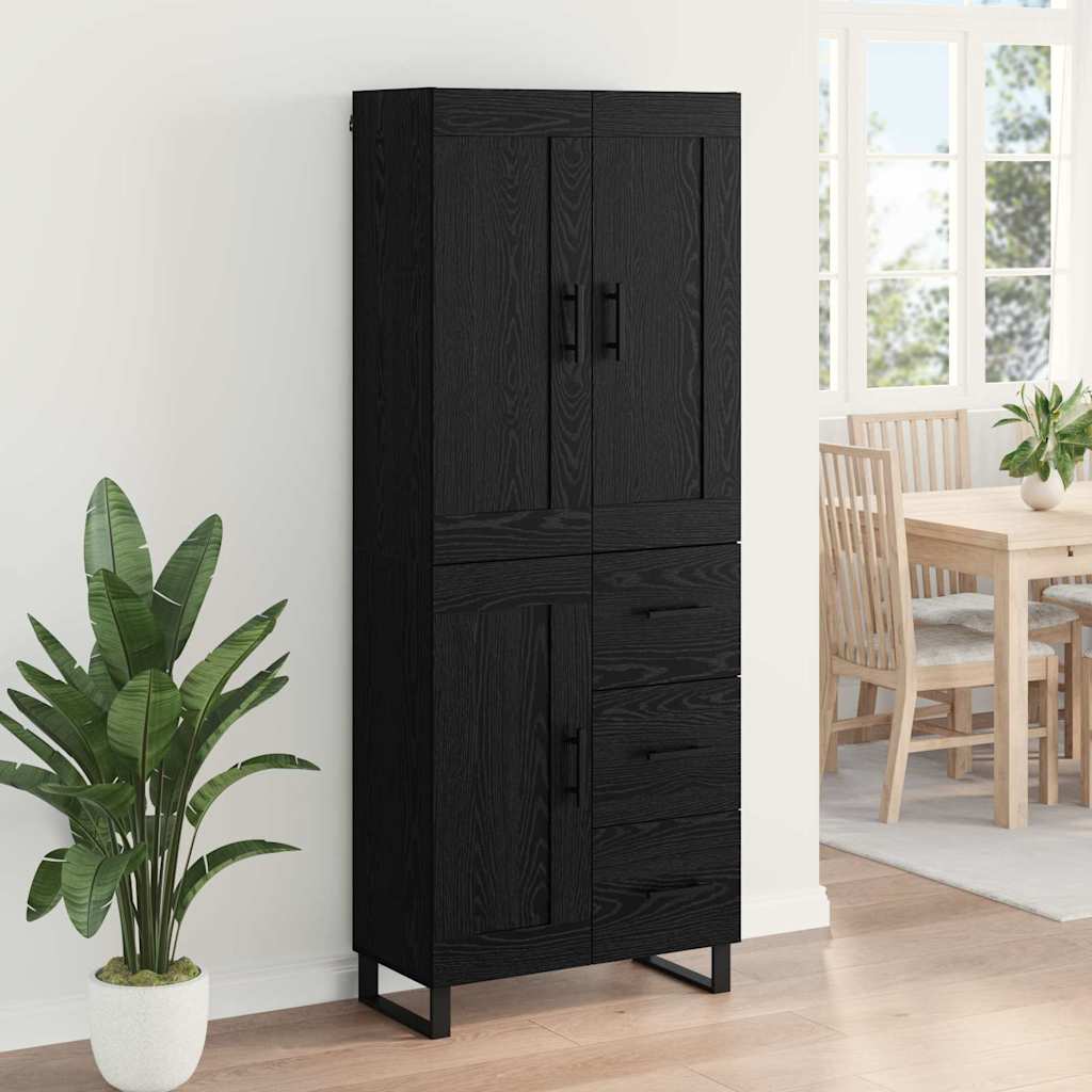 Highboard Sonoma-Eiche 69,5X34X180 Cm Holzwerkstoff