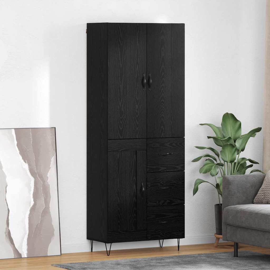 Highboard 69,5X34X180 Cm Holzwerkstoff
