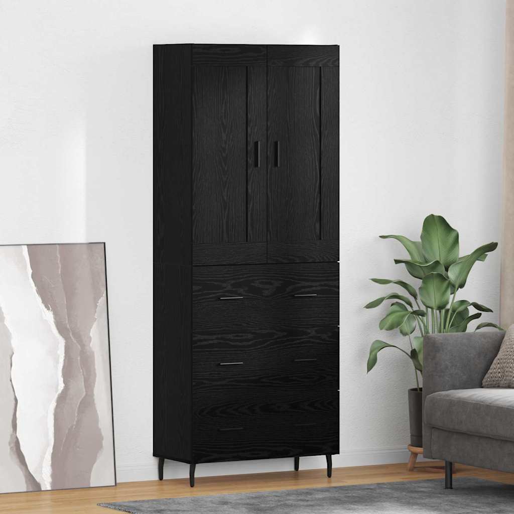 Highboard 2 Pcs 69,5 X 34 X 180 Cm Holzwerkstoff
