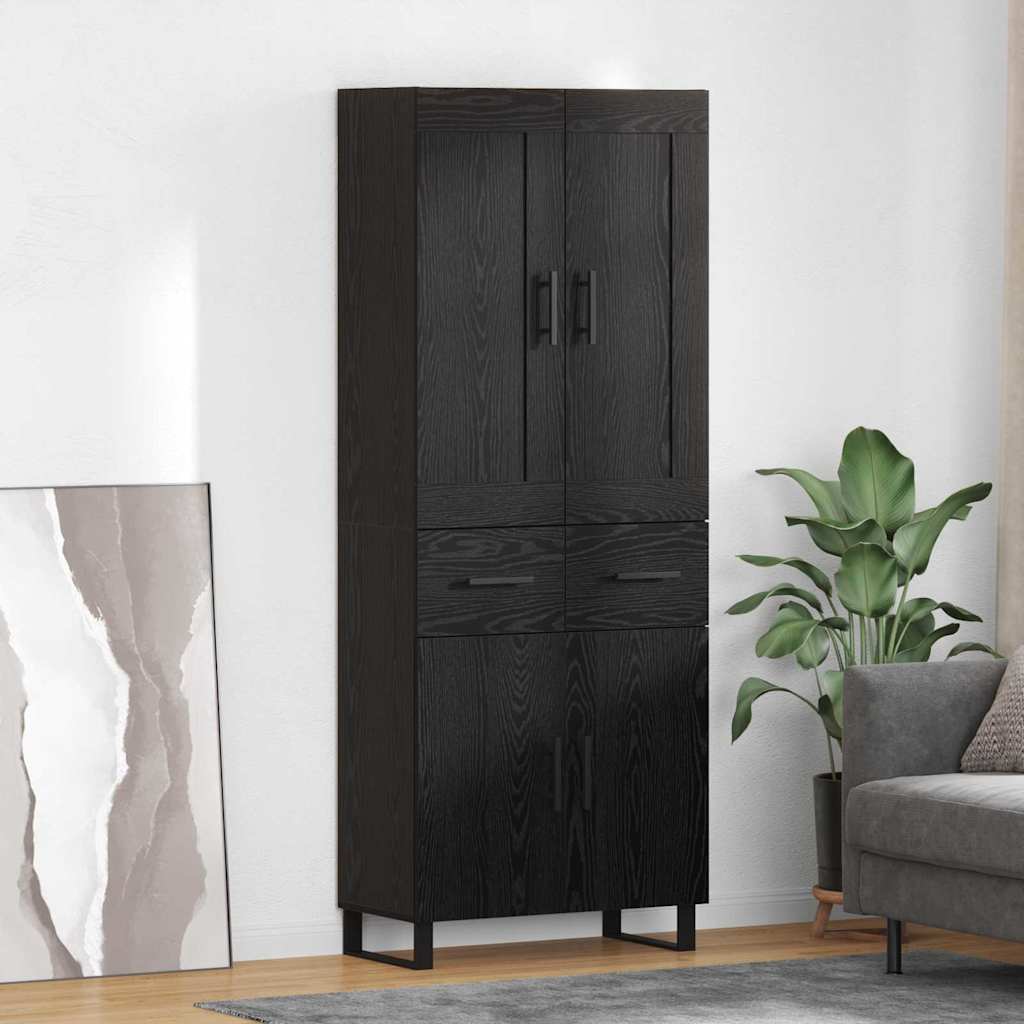 Highboard Sonoma-Eiche 69,5X34X180 Cm Holzwerkstoff