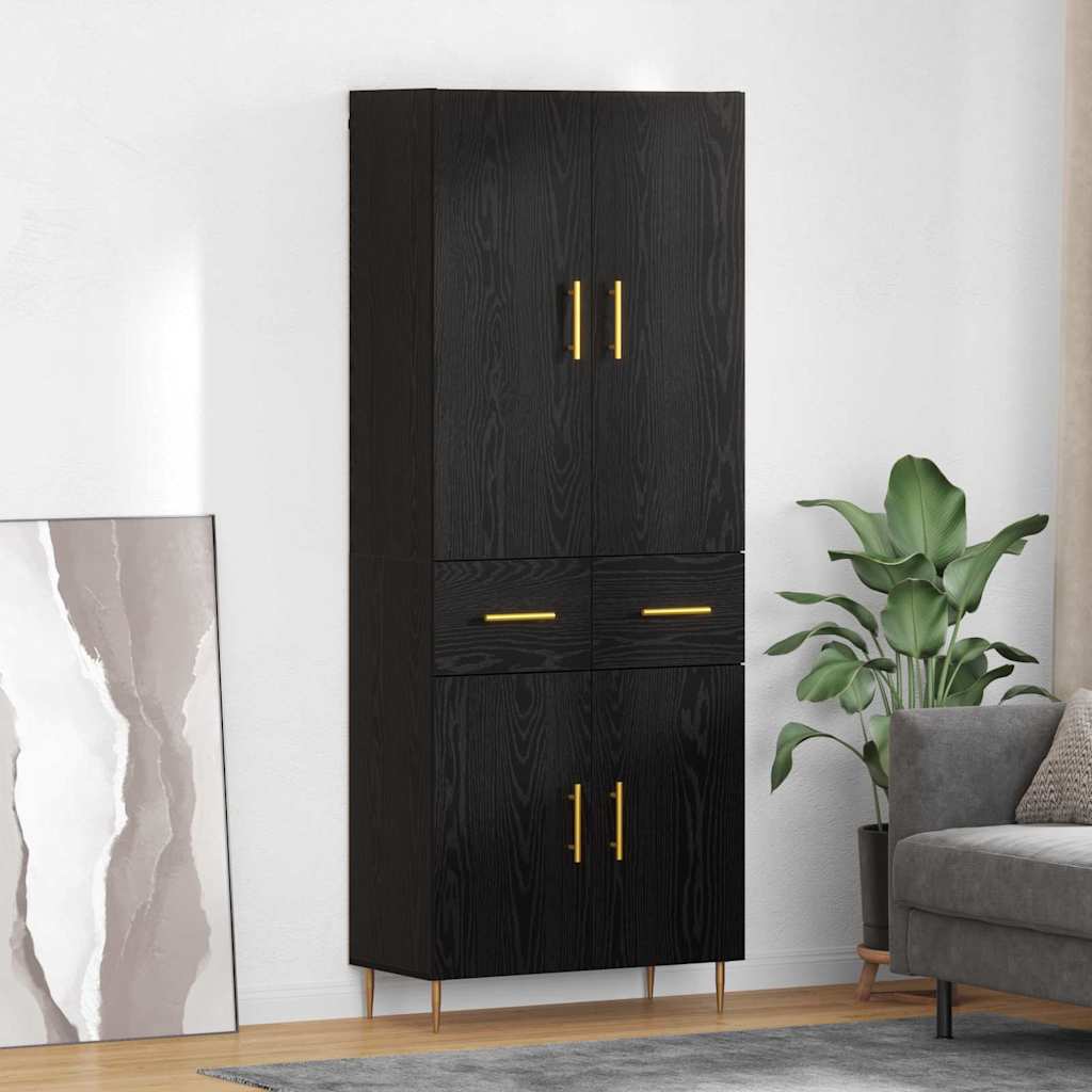 Highboard 69,5X34X180 Cm Holzwerkstoff