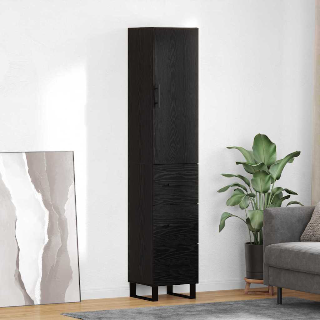 Highboard 34,5X34X180 Cm Holzwerkstoff