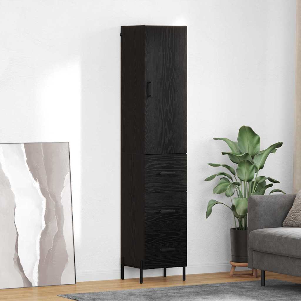 Highboard 34,5X34X180 Cm Holzwerkstoff