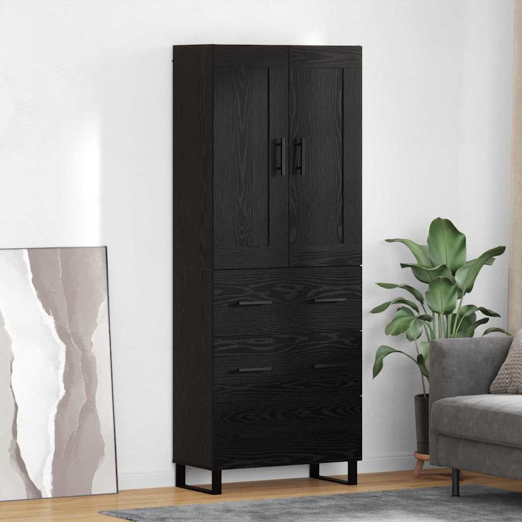 Highboard Sonoma-Eiche 69,5X34X180 Cm Holzwerkstoff