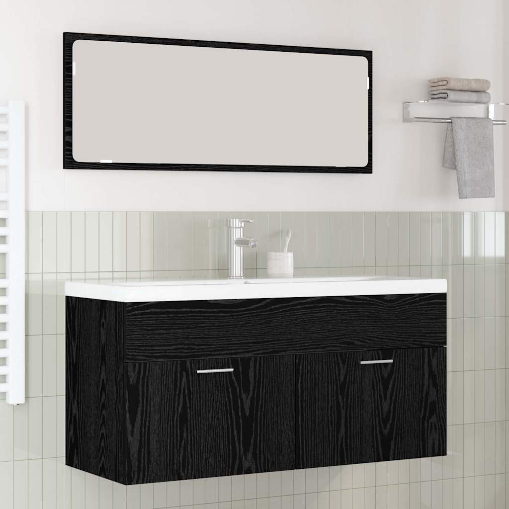 Waschbeckenunterschrank Mit Einbaubecken Und Wasserhahn