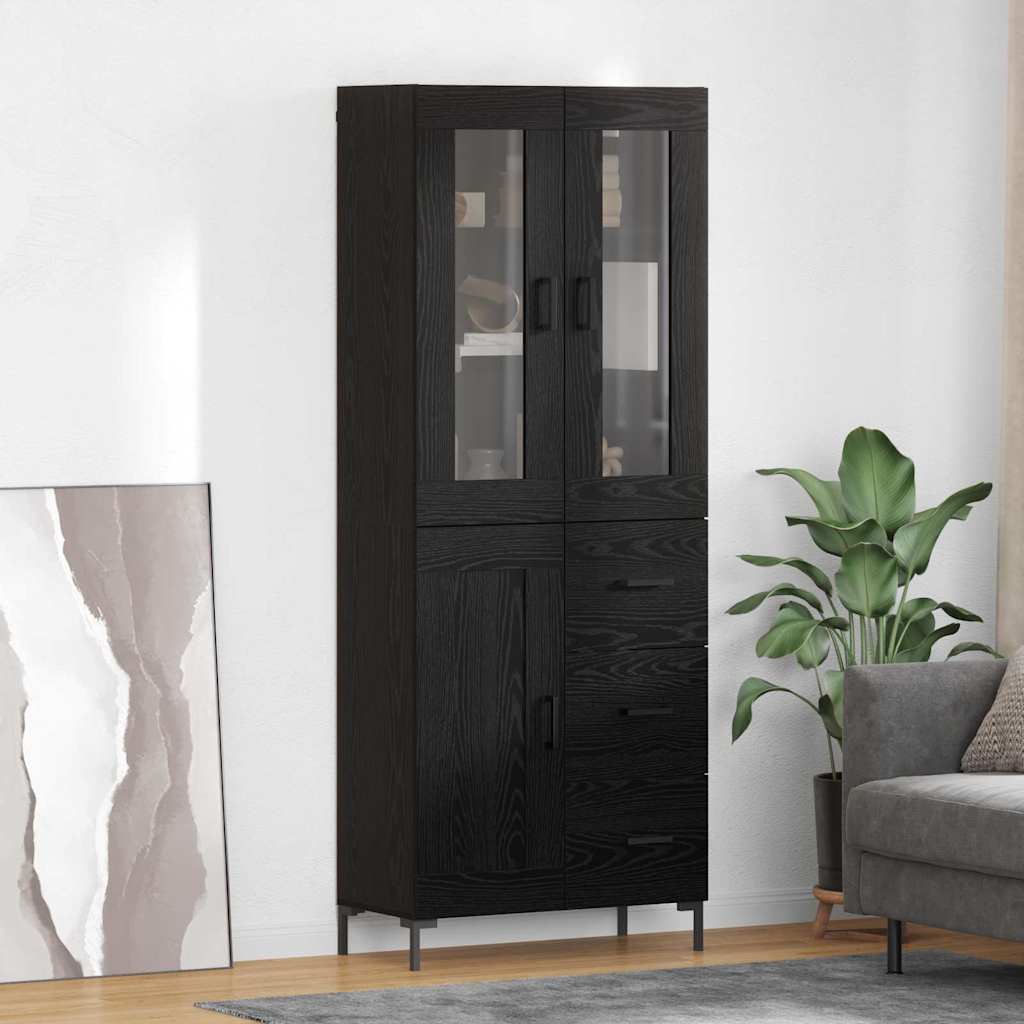 Highboard 69,5X34X180 Cm Holzwerkstoff