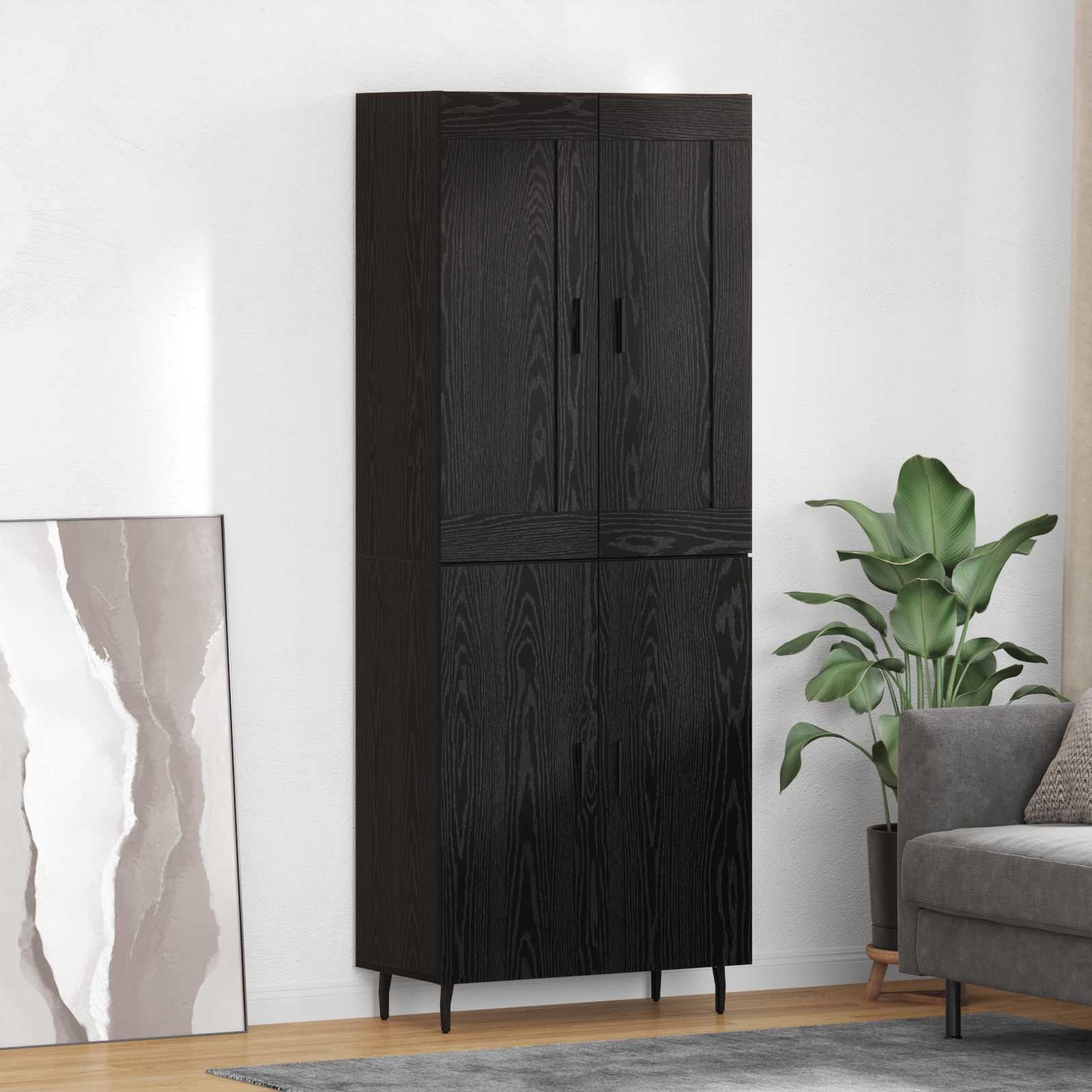 Highboard 2 Pcs 69,5 X 34 X 180 Cm Holzwerkstoff