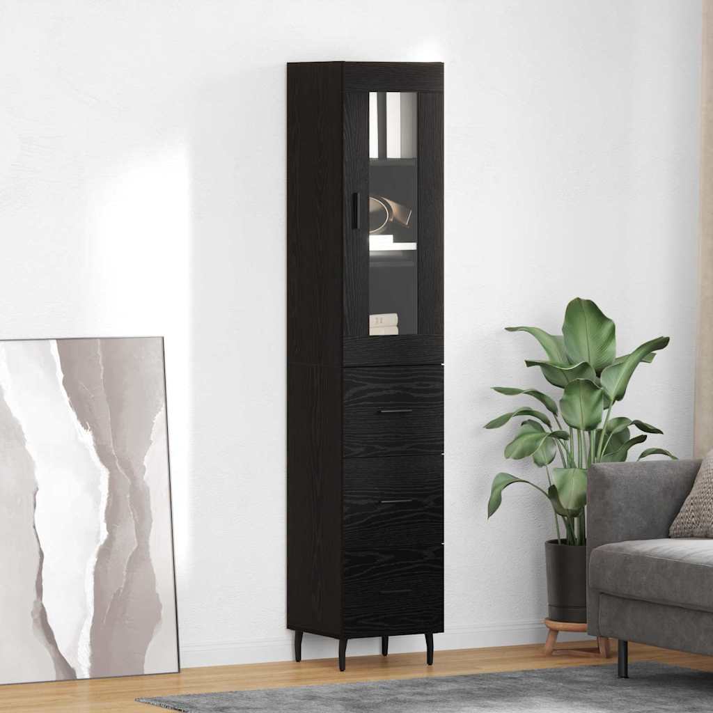 Highboard 34,5X34X180 Cm Holzwerkstoff