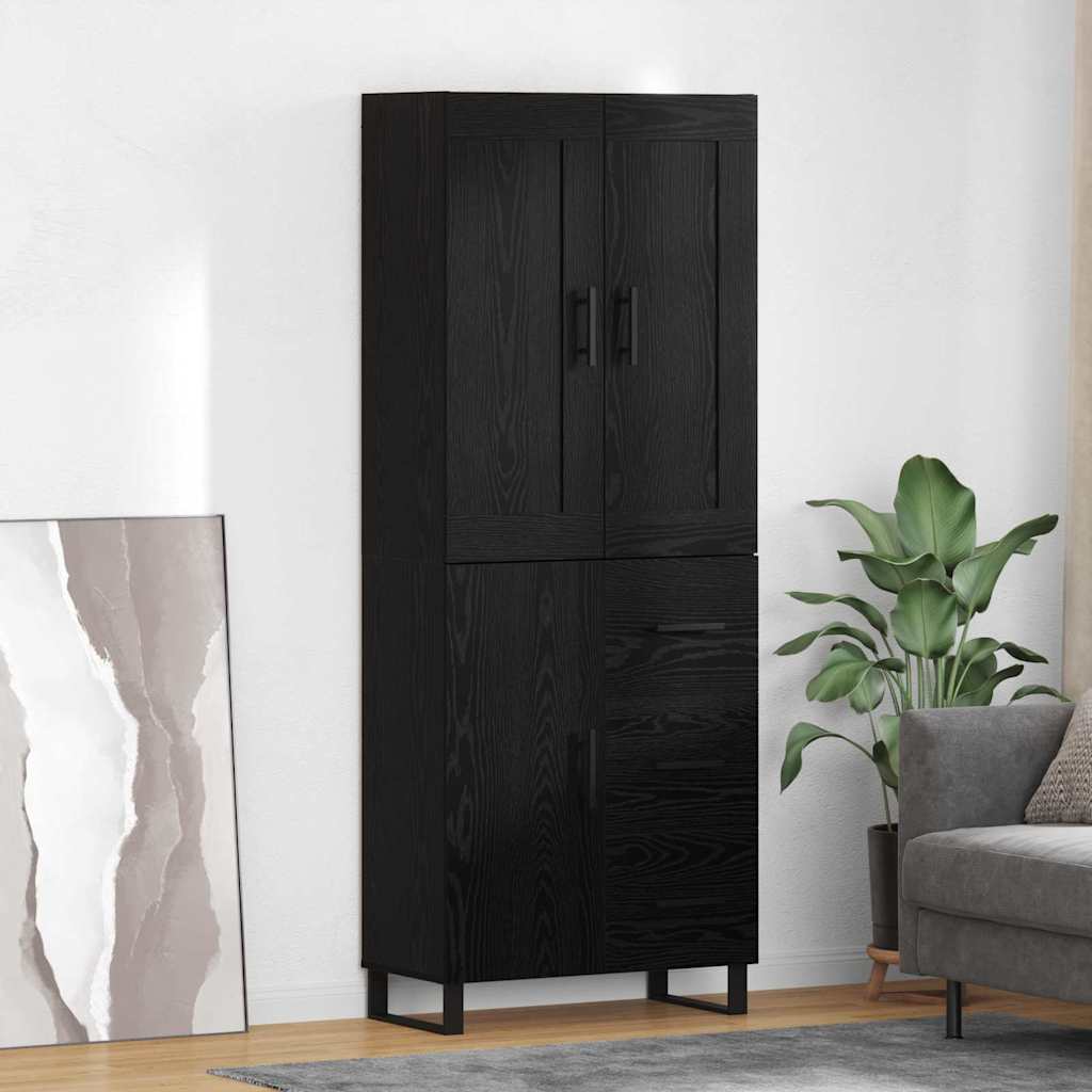 Highboard Sonoma-Eiche 69,5X34X180 Cm Holzwerkstoff