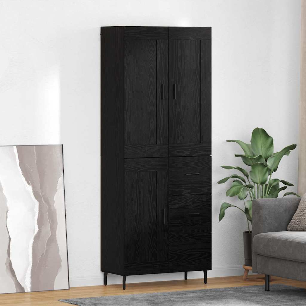 Highboard 2 Pcs 69,5 X 34 X 180 Cm Holzwerkstoff