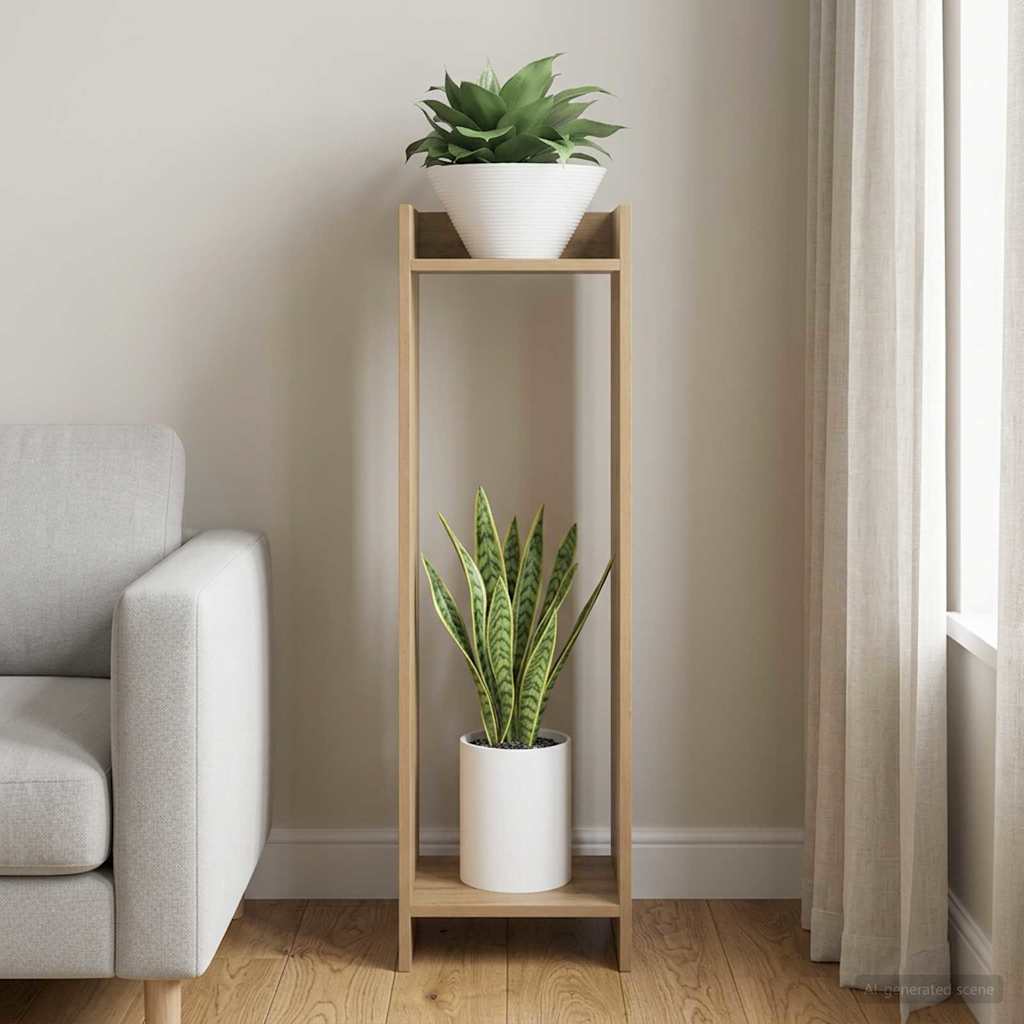 Pflanzenständer Mit Regal Holzwerkstoff
