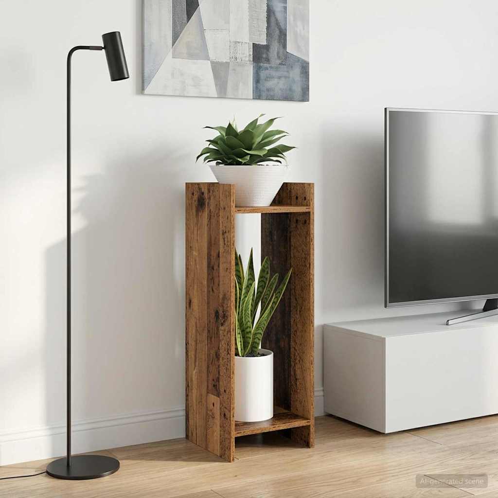 Pflanzenständer Mit Regal Holzwerkstoff