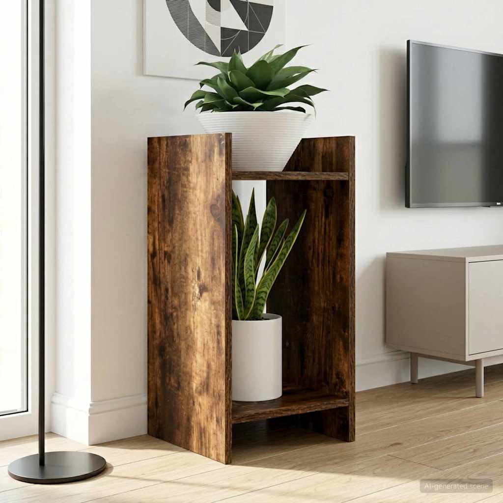 Pflanzenständer Mit Regal Holzwerkstoff