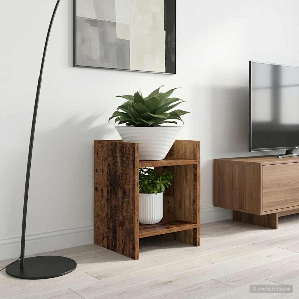 Pflanzenständer Mit Regal Holzwerkstoff