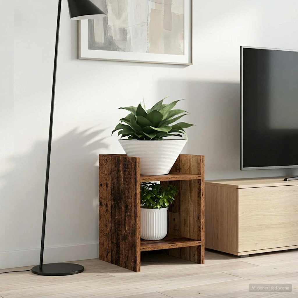 Pflanzenständer Mit Regal Holzwerkstoff