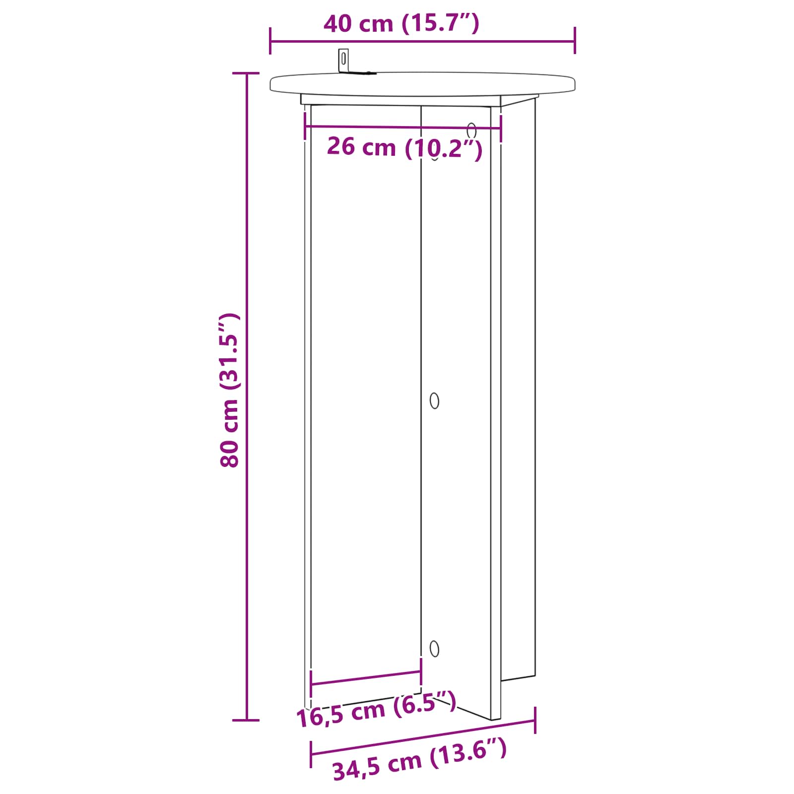 Pflanzenständer 2 Pcs Holzwerkstoff