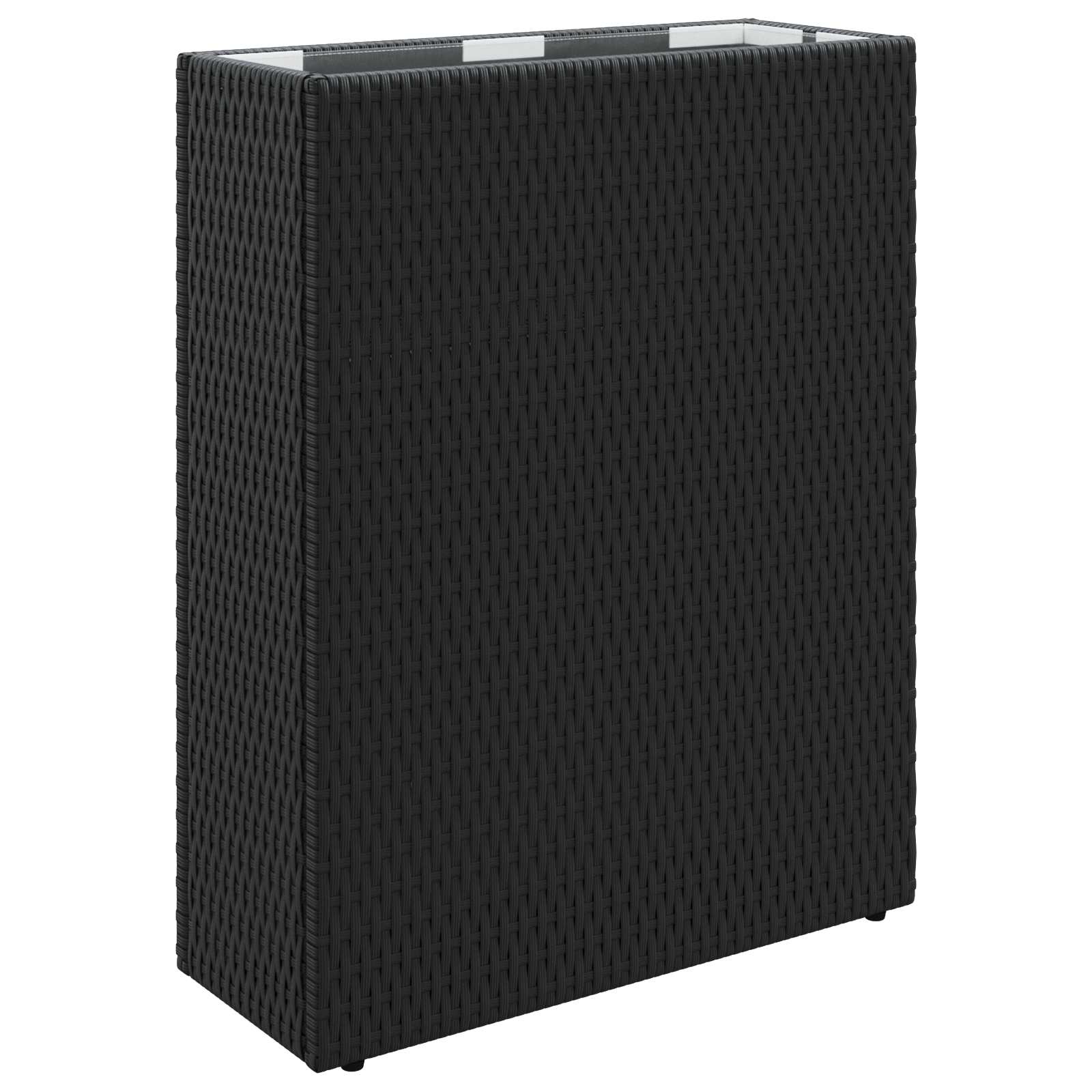 Hoher Pflanzkübel 55 X 22 X 70 Cm Poly-Rattan