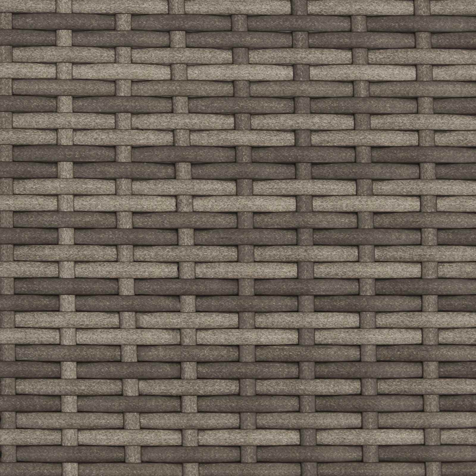 Gartenpflanzer Mit Gitter Grau Poly-Rattan