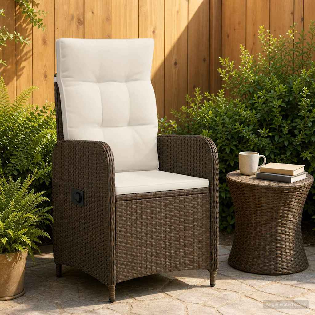 Verstellbarer Gartenstuhl Poly-Rattan