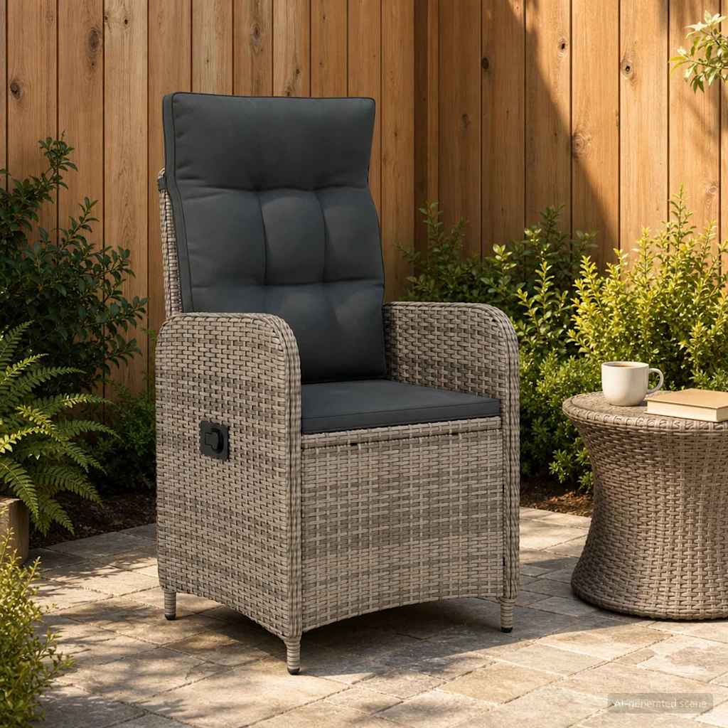 Verstellbarer Gartenstuhl Poly-Rattan