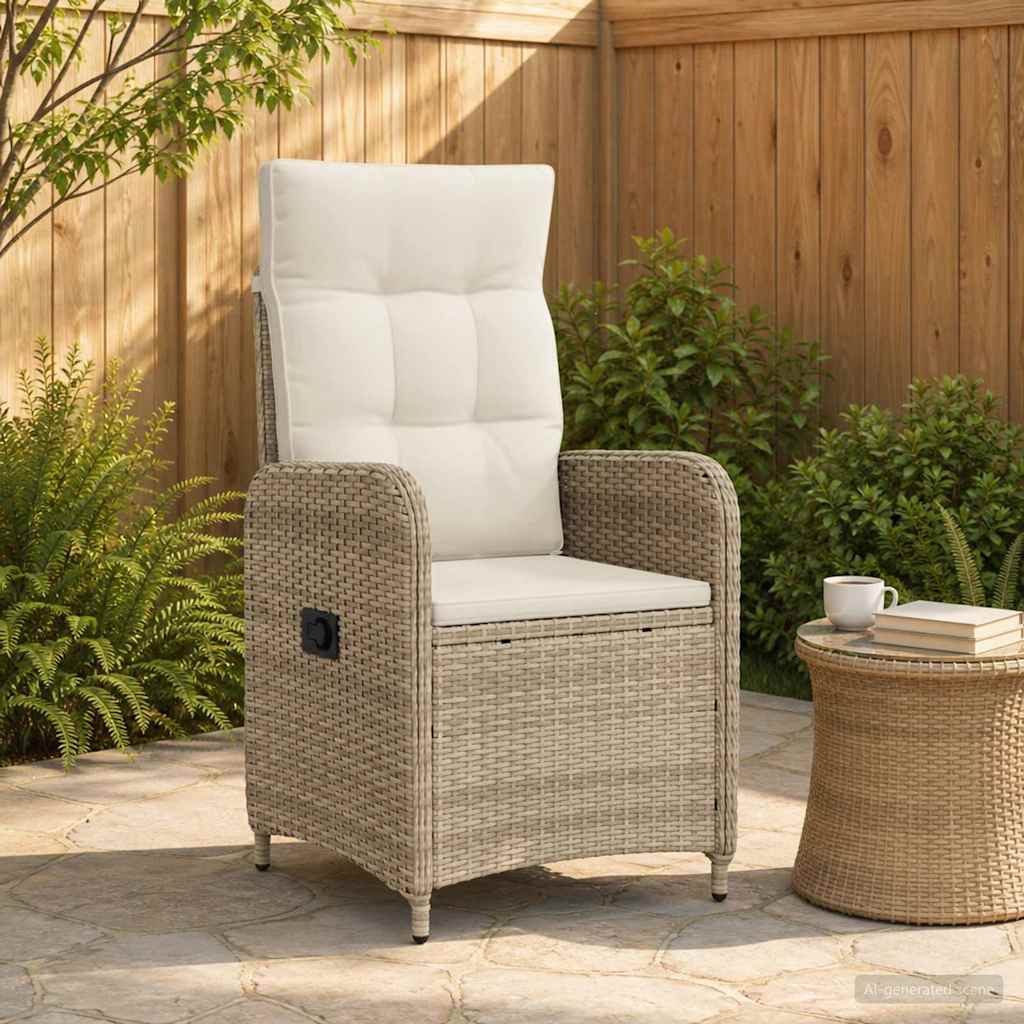 Verstellbarer Gartenstuhl Poly-Rattan