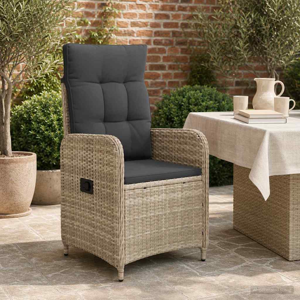 Verstellbarer Gartenstuhl Poly-Rattan