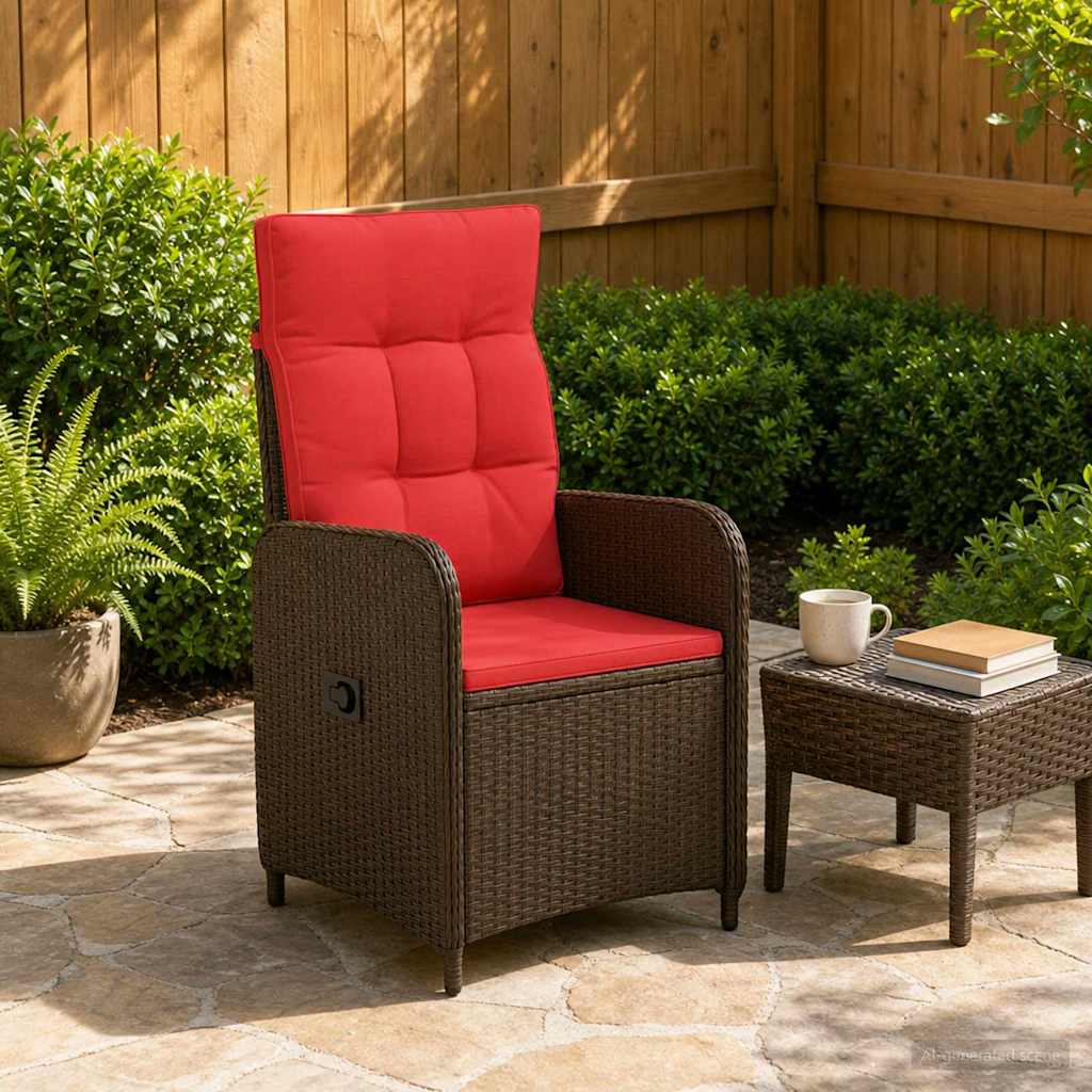 Verstellbarer Gartenstuhl Poly-Rattan
