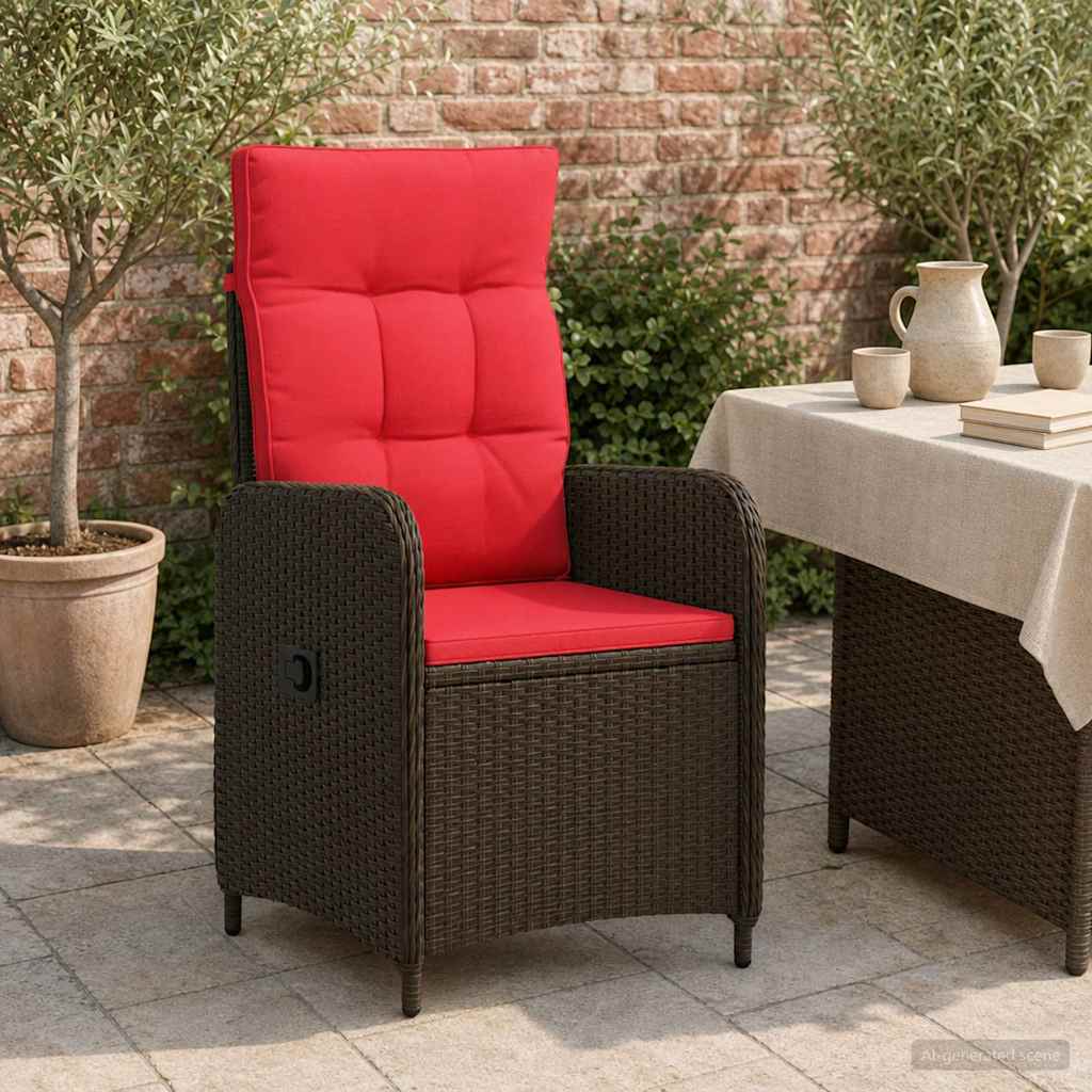 Verstellbarer Gartenstuhl Poly-Rattan