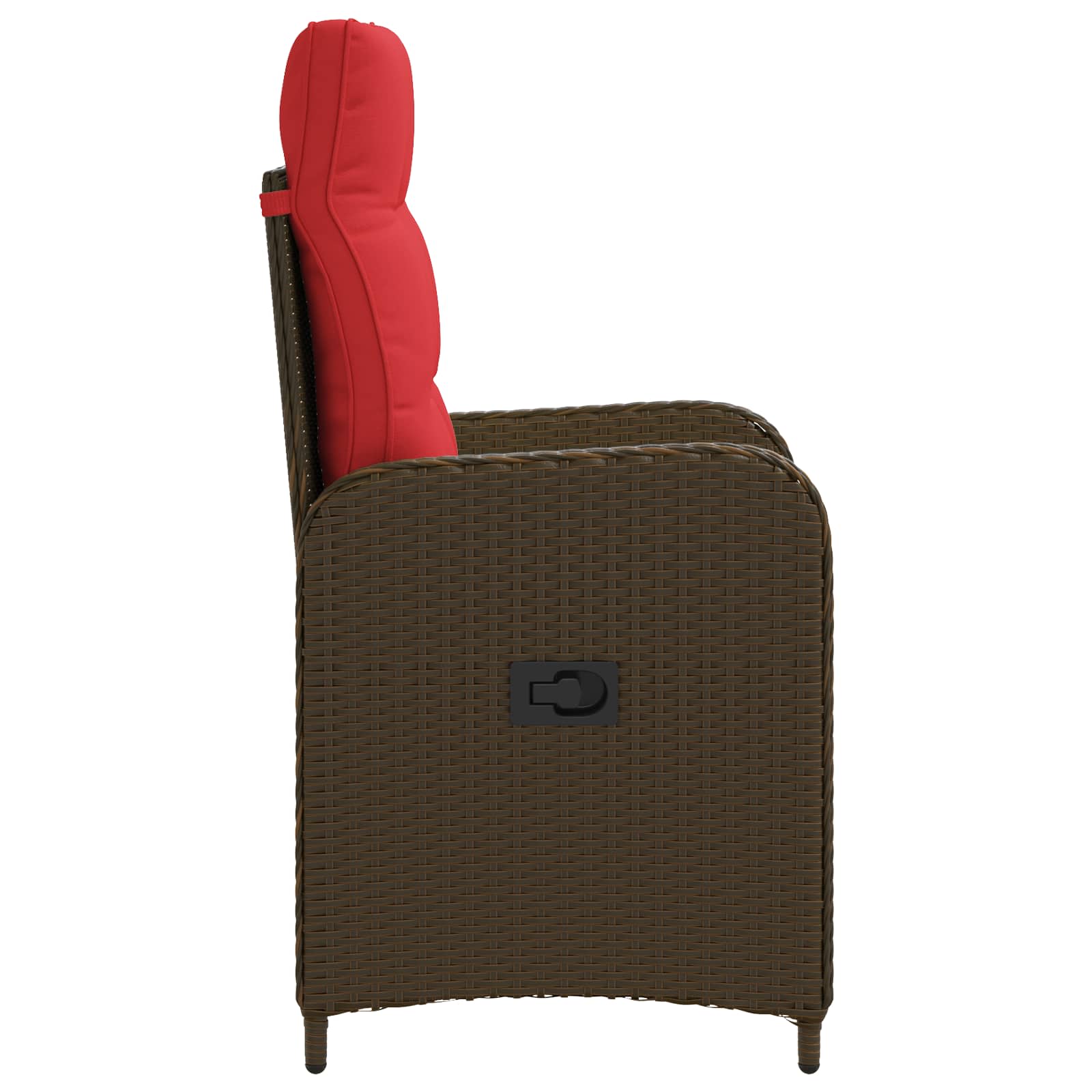 Verstellbarer Gartenstuhl Poly-Rattan