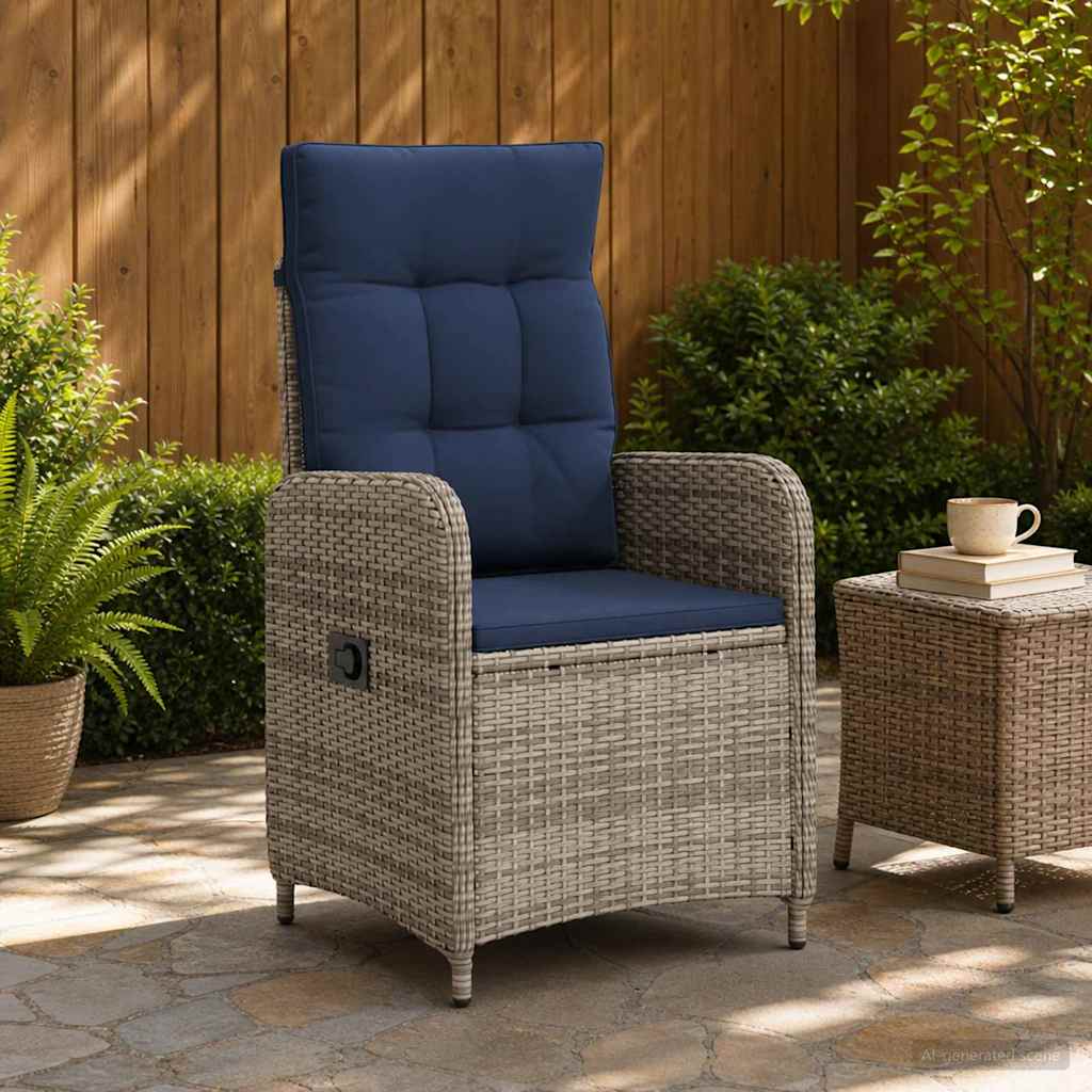 Verstellbarer Gartenstuhl Poly-Rattan