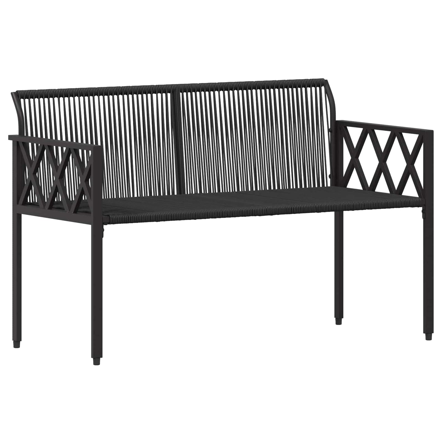 Bänke Für Outdoor 2 -Seater 116 X 56 X 75 Cm Poly-Rattan