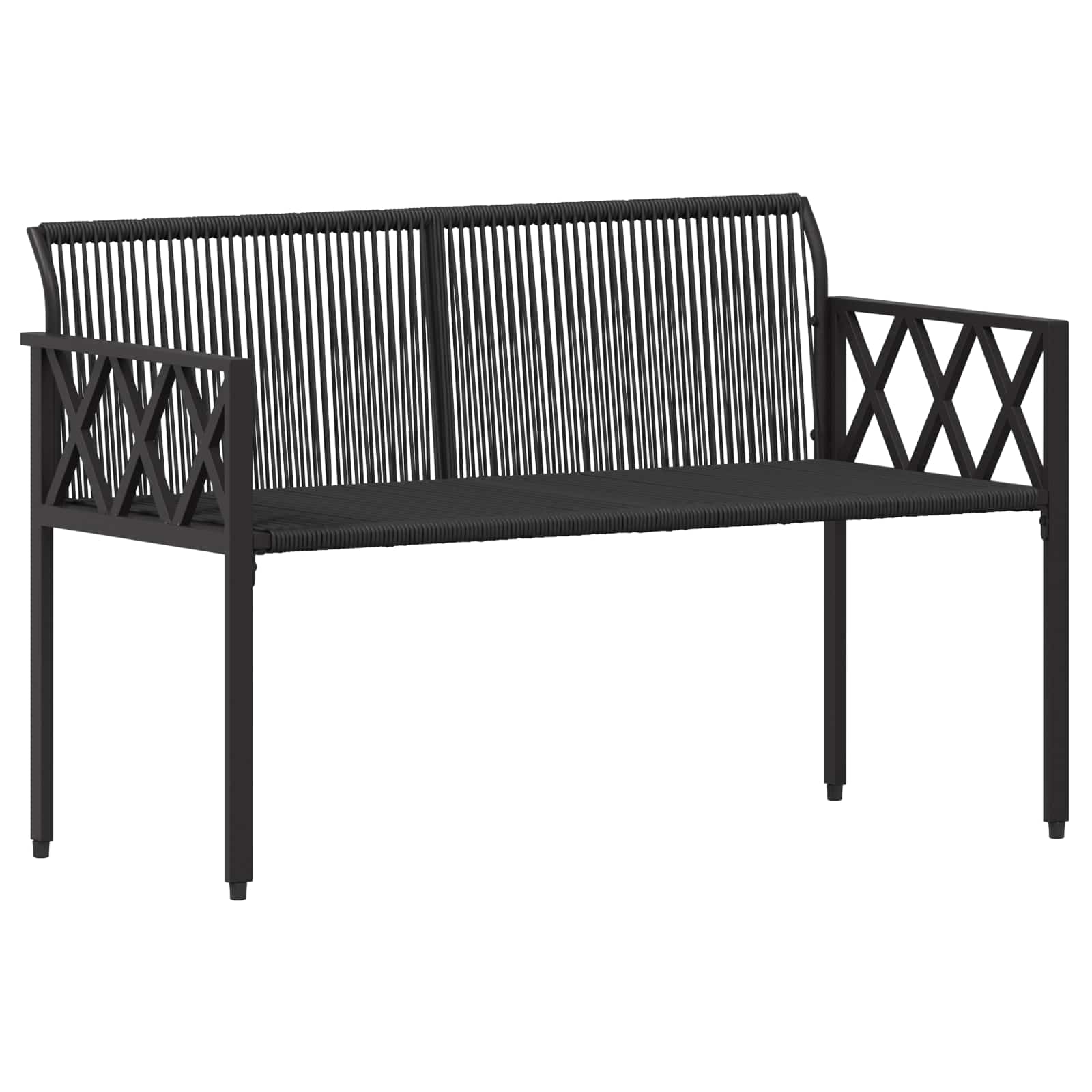 Bänke Für Outdoor 2 -Seater 116 X 56 X 75 Cm Poly-Rattan